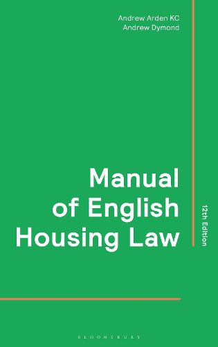 Cover image for Manual of English Housing Law