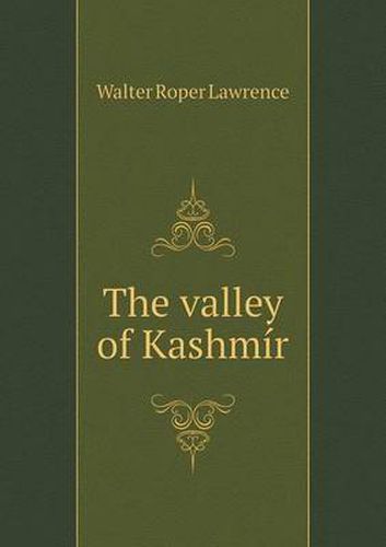 Cover image for The valley of Kashmir