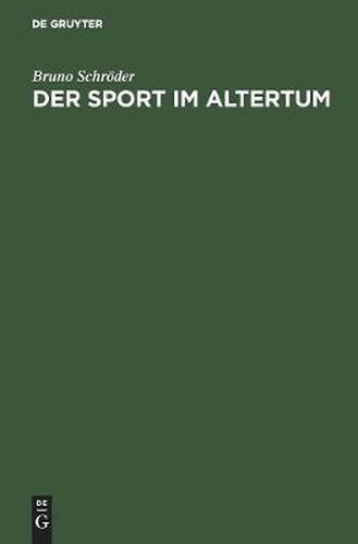 Cover image for Der Sport Im Altertum