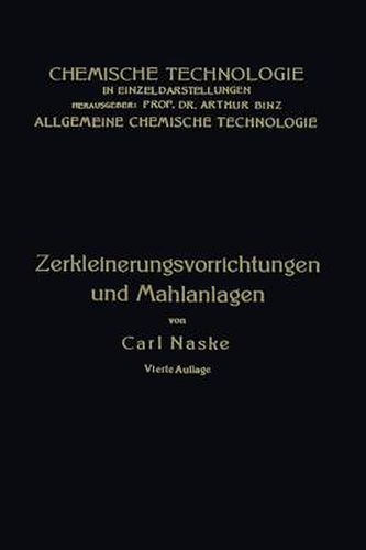 Cover image for Zerkleinerungs-Vorrichtungen: Und Mahlanlagen