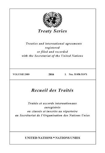 Treaty Series 2989 (English/French Edition)