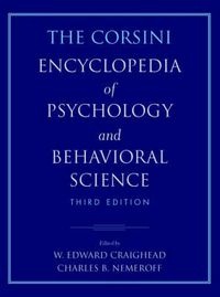 Cover image for The Corsini Encyclopedia of Psychology and Behavioral Science