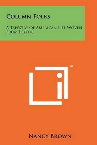 Cover image for Column Folks: A Tapestry of American Life Woven from Letters