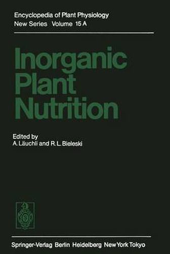 Cover image for Inorganic Plant Nutrition