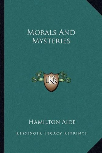 Cover image for Morals and Mysteries