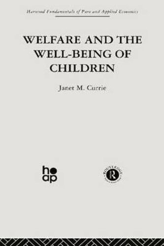 Cover image for Welfare and the Well-Being of Children