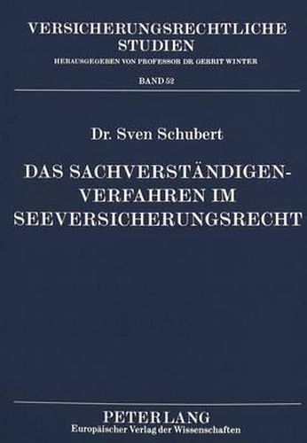 Cover image for Das Sachverstaendigenverfahren Im Seeversicherungsrecht