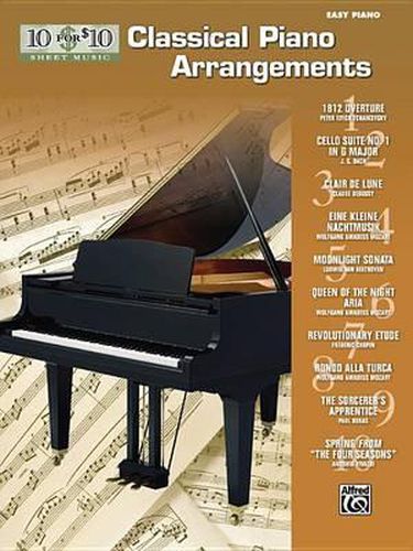 Cover image for 10 for 10 Sheet Music Classical Piano Arrangements: Piano Solos