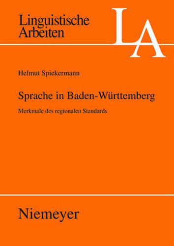 Cover image for Sprache in Baden-Wurttemberg: Merkmale Des Regionalen Standards