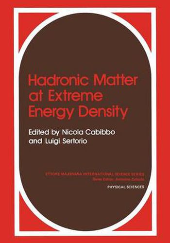 Cover image for Hadronic Matter at Extreme Energy Density