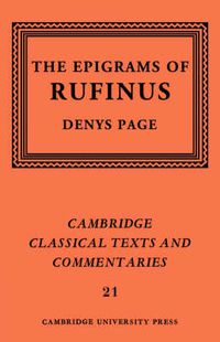 Cover image for Rufinus: The Epigrams of Rufinus