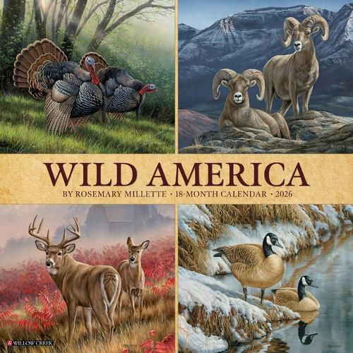 Cover image for Wild America 2026 Wall Calendar