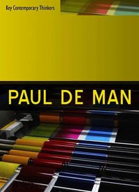 Cover image for Paul de Man