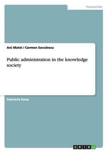 Cover image for Public administration in the knowledge society