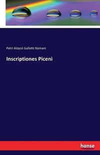 Cover image for Inscriptiones Piceni