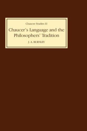Cover image for Chaucer's Language and the Philosophers Tradition