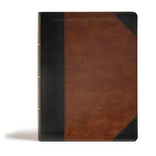 CSB Tony Evans Study Bible, Black/Brown LeatherTouch, Indexed