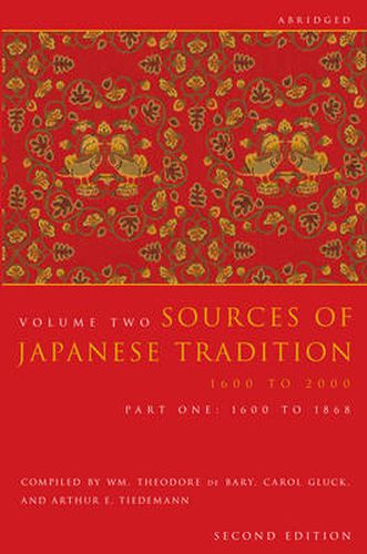 Cover image for Sources of Japanese Tradition