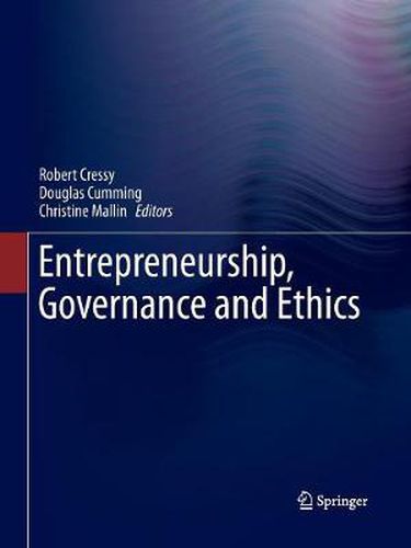 Cover image for Entrepreneurship, Governance and Ethics