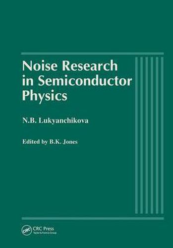 Cover image for Noise Research in Semiconductor Physics