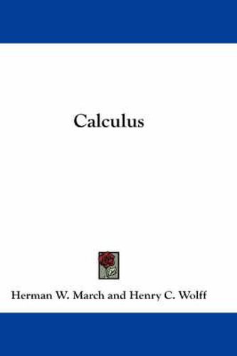 Cover image for Calculus
