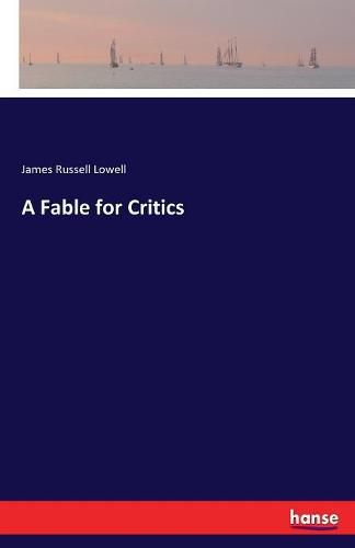 Cover image for A Fable for Critics