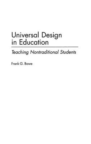 Cover image for Universal Design in Education: Teaching Nontraditional Students
