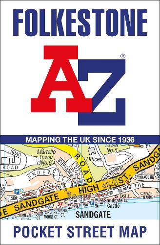 Cover image for Folkestone A-Z Pocket Street Map