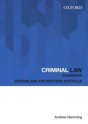 Cover image for Criminal Law Guidebook: Queensland and Western Australia