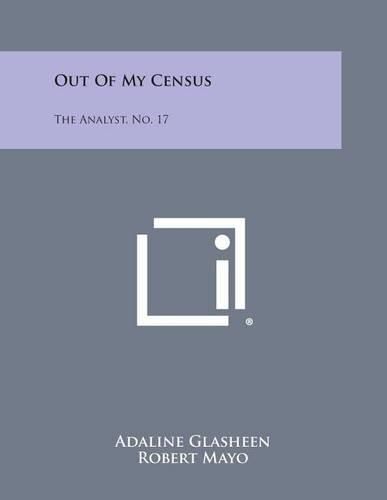 Cover image for Out of My Census: The Analyst, No. 17