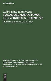 Cover image for Palaeosemaeostoma geryonides v. Huene sp.