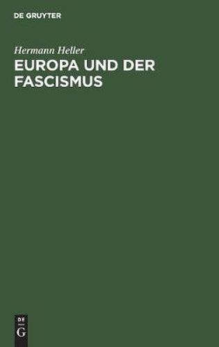 Cover image for Europa Und Der Fascismus