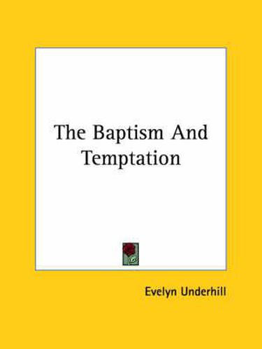 Cover image for The Baptism and Temptation