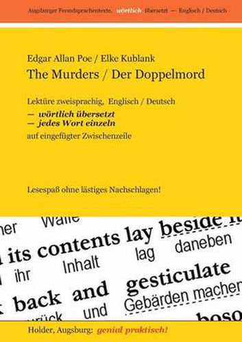 Cover image for The Murders / Der Doppelmord -- Lekture Zweisprachig, Englisch / Deutsch,