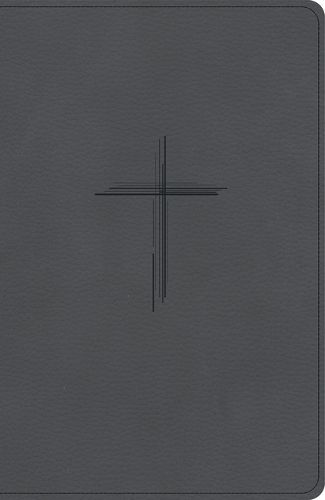 Cover image for CSB Personal Size Giant Print Bible, Digital Study Edition, Charcoal Suedesoft Leathertouch, Indexed