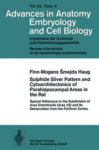 Cover image for Sulphide Silver Pattern and Cytoarchitectonics of Parahippocampal Areas in the Rat: Special Reference to the Subdivision of Area Entorhinalis (Area 28) and its Demarcation from the Pyriform Cortex
