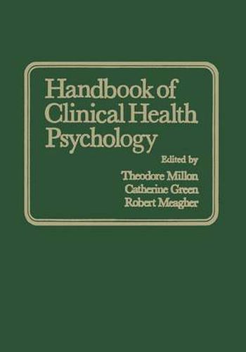 Cover image for Handbook of Clinical Health Psychology