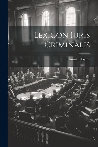 Cover image for Lexicon Iuris Criminalis