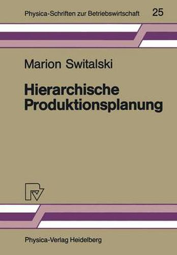Cover image for Hierarchische Produktionsplanung