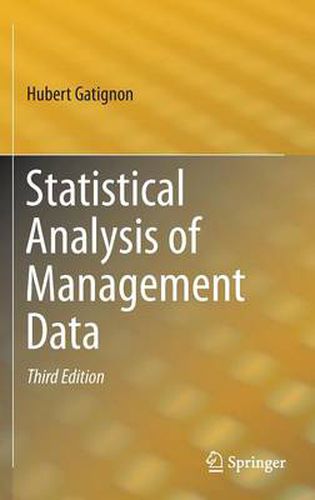 Cover image for Statistical Analysis of Management Data