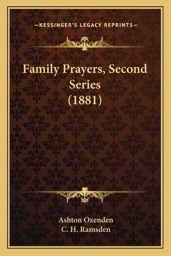 Family Prayers, Second Series (1881)