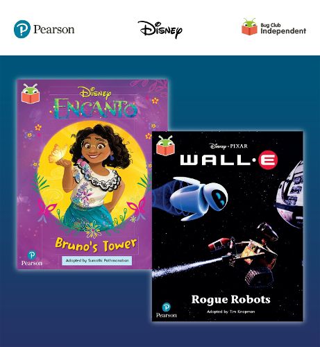 Pearson Bug Club Disney Year 2 Pack C, including Turquoise and Gold book band readers; Encanto: Bruno's Tower, Wall-E: Rogue Robots