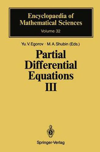 Cover image for Partial Differential Equations III: The Cauchy Problem. Qualitative Theory of Partial Differential Equations