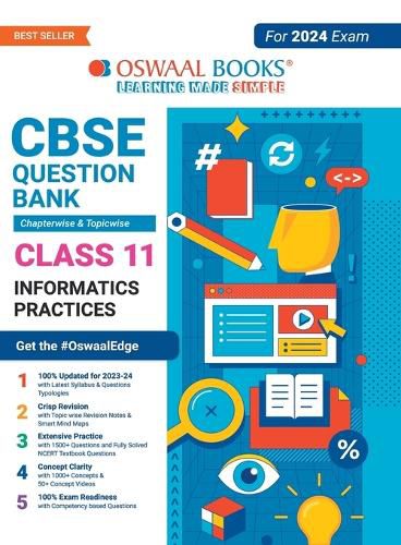 Cover image for Oswaal CBSE Chapterwise & Topicwise Question Bank Class 11 Informatics Practices Book (For 2023-24 Exam)