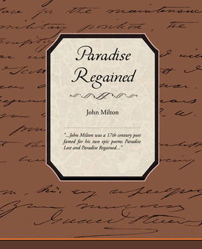 Cover image for Paradise Regained