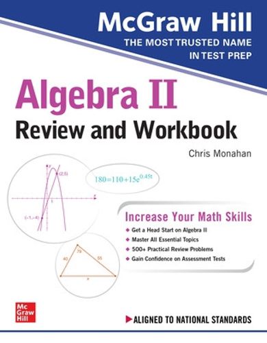 Cover image for McGraw-Hill Education Algebra II Review and Workbook