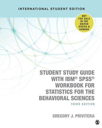 Cover image for Student Study Guide With IBM (R) SPSS (R) Workbook for Statistics for the Behavioral Sciences