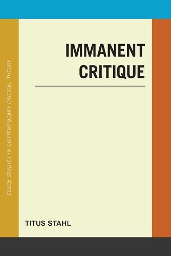 Cover image for Immanent Critique