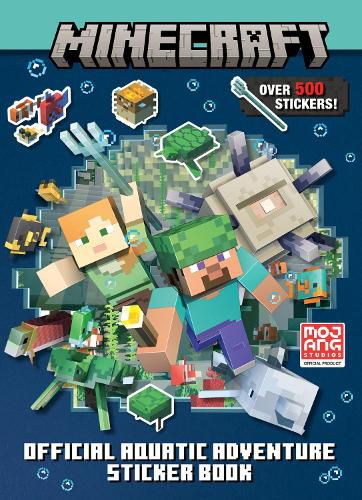 Cover image for Minecraft Official Aquatic Adventure Sticker Book (Minecraft)