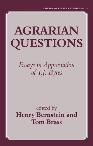 Cover image for Agrarian Questions: Essays in Appreciation of T. J. Byres